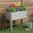 Raised Garden Bed with Legs, Galvanized Metal Elevated Planter for Vegetables & Flowers-45289892-45289883