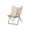Ensemble de 2 chaises d'appoint en rotin brun clair avec un design moderne bohème pour une utilisation intérieure ou extérieure