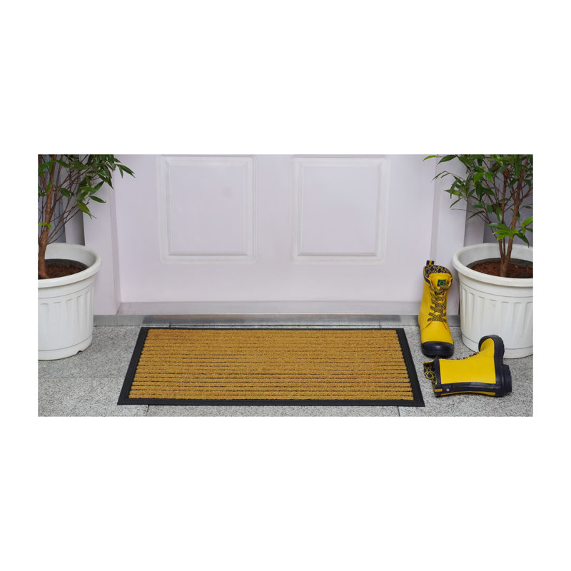 Tapis de porte d'extérieur antidérapant Scraper Eco Rib 30 po x 18 po