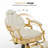 26" Wide Vintage Heavy Duty Barber Chair with Metal Frame, Swivel Salon Chair, Faux Leather-997573072-972176284