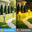 20 Lumens 3000K Warn White Weather Resistant Outdoor Solar Path Lights 2-Pieces