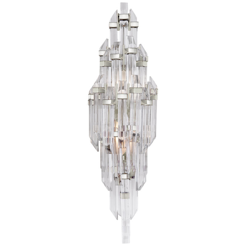 Suzanne Kasler Adele Small Sconce, Polished Nickel