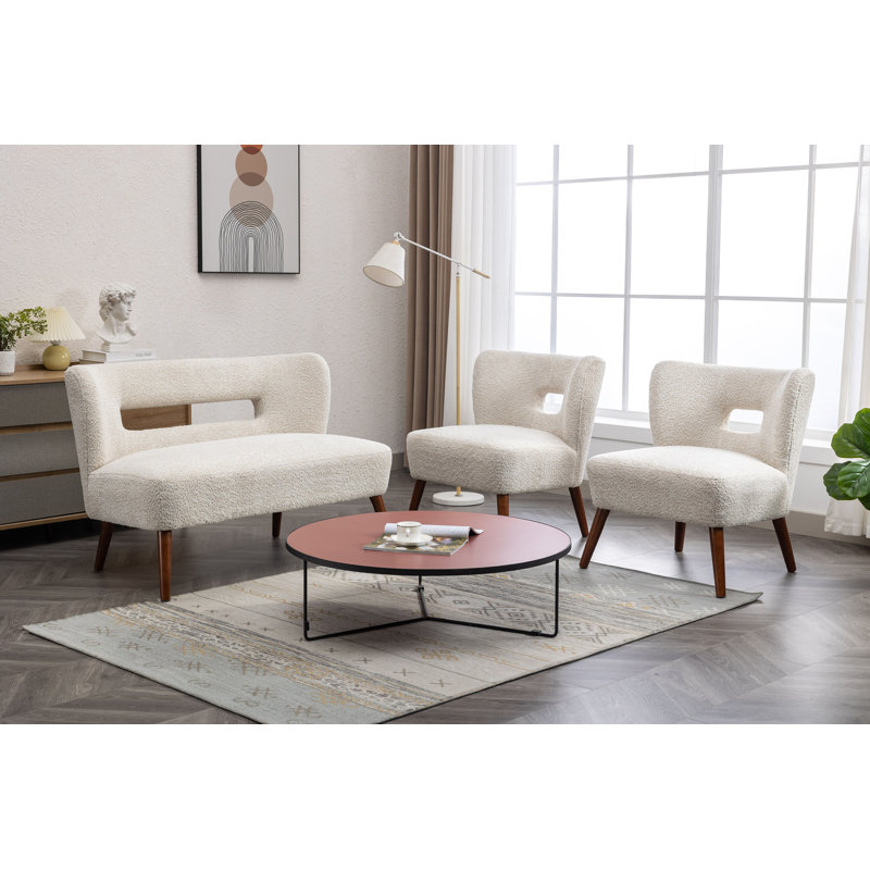 Fauteuil de chambre rembourré Avereigh, Beige