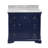 Fossen 42" Single Bathroom Vanity Set with Royal Blue Cabinet and Carrara Marble Countertop-1322901147-1230142615
