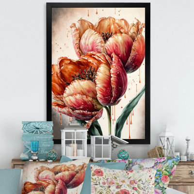 «Blooming Red Tulip», impression sur toile