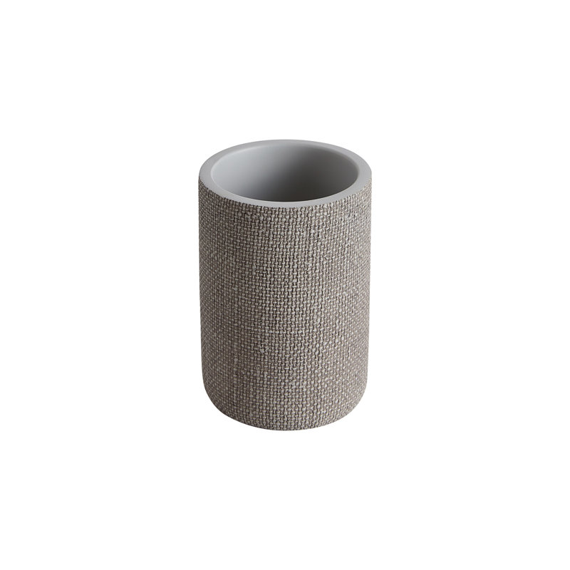 Astor Light Grey Fabric-Inspired 4-Piece Bathroom Set