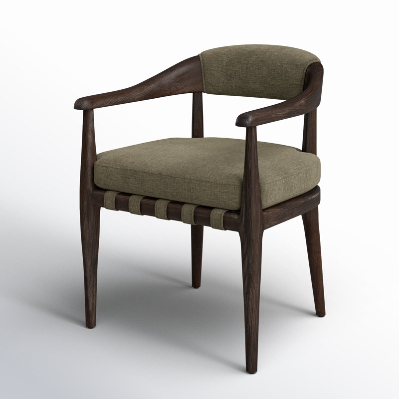 Dane Upholstered Arm Chair, Laken Stone Linen