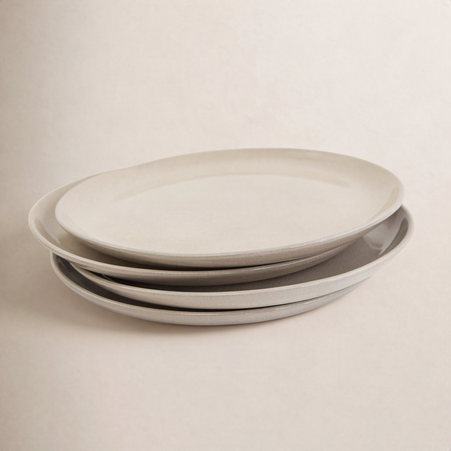 Borgen 11" Dinner Plate, Muslin