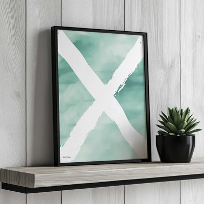 «Nautical Flag I» par Nicole DeCamp, reproduction d'art