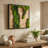 Olive Moss Square Wall Art Panel - Natural Olive Wood & Preserved Reindeer Moss, Acoustic Wall Decor, Handmade Organic Design, Each Piece Unique-1056028098