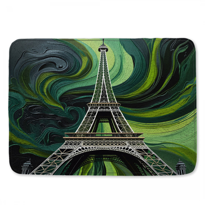 Tapis de bain Tour Eiffel, 24in W x 17in L
