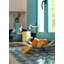 The Parrot Party 16.14" Coral/Blue Porcelain Table Vase-36436150