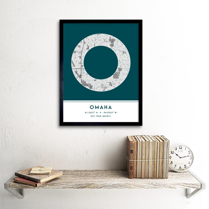 Omaha Nebraska United States City - Single Picture Frame Typography