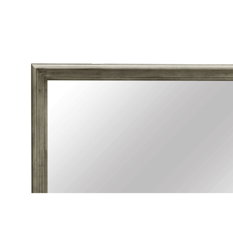 Miroir rectangulaire mural, gris