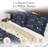Blue Microfiber Reversible 3 Piece Duvet Cover Set-1331452081