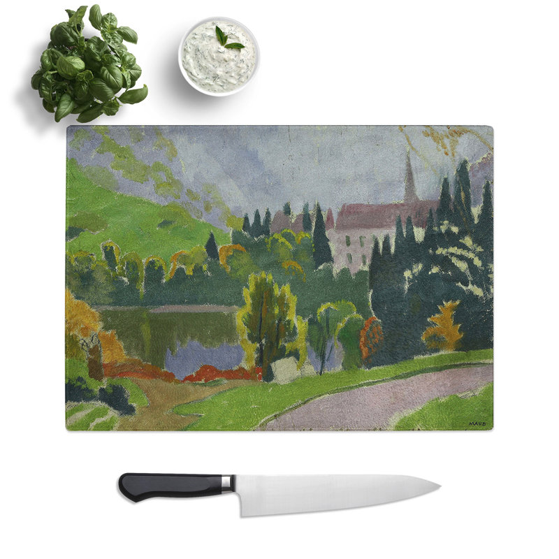 Landscape by Maurice Denis Chopping Board, 0.4cm H x 20cm W x 28.5cm L