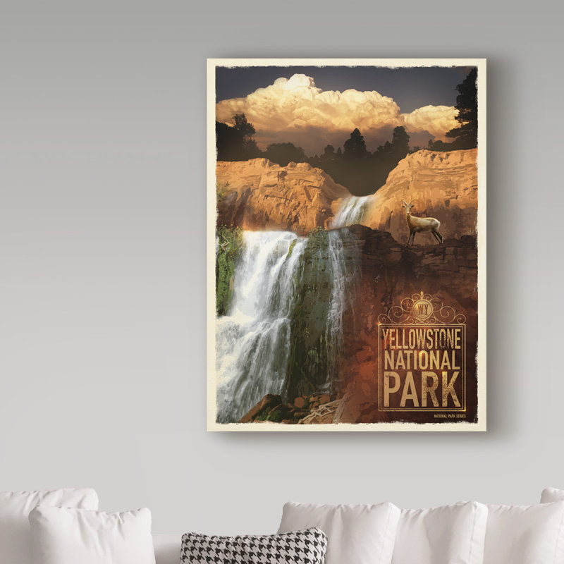 Croswell «Yellowstone National Park», impression sur toile tendue, H 32 po x l 24 po