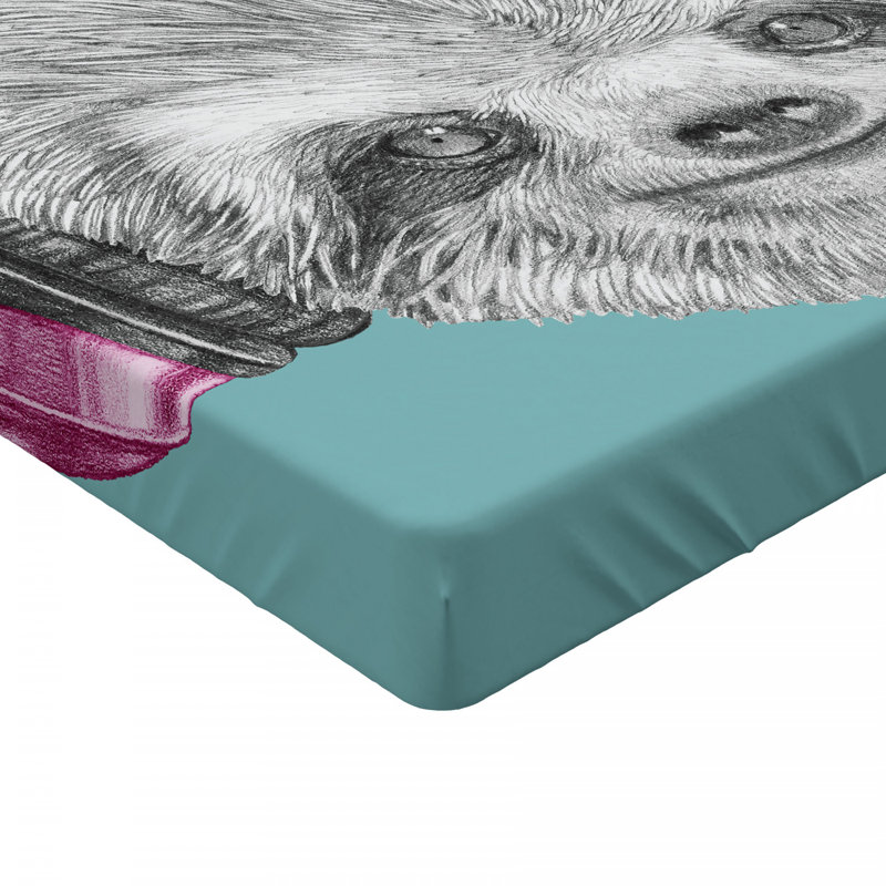 Microfiber Fitted Sheet, Full/Double Fitted Sheet, Animals