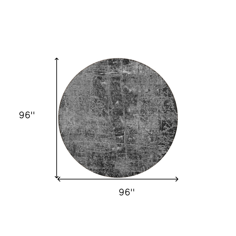 Tapis d'intérieur rond 8 po