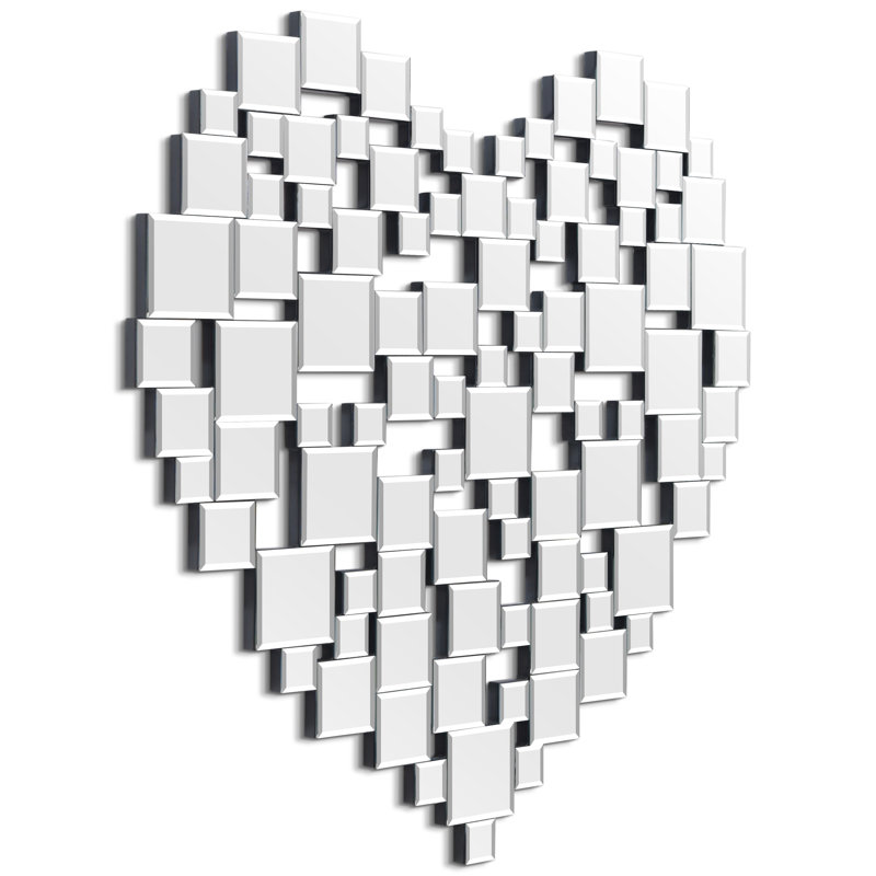 Tesselation Heart-Shaped Wall Mirror