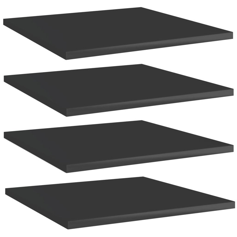 Tablettes flottantes étagères murales, Noir très lustré
