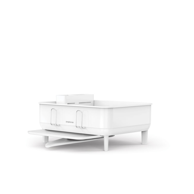Simplehuman Compact Steel Frame Dishrack, White