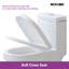Poseidon One-Piece Compact Toilet, 1.28 GPF Dual Flush, Round Comfort Height, Floor Mount, Space Saving