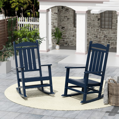 Chaise berçante d'extérieur en plastique Laguna