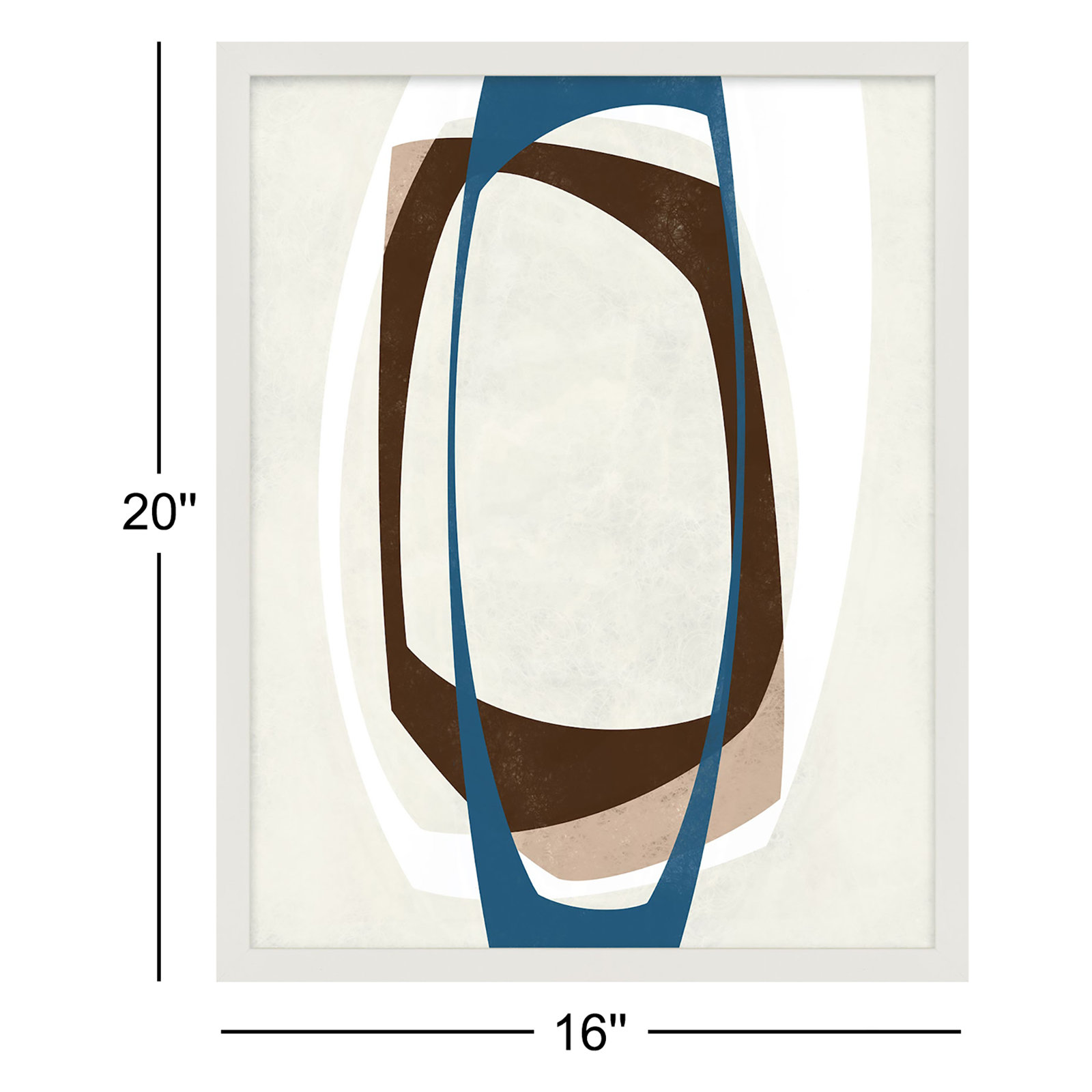 Orbit 1 by Jacques Pilon, 20" H x 16" W, White Framed