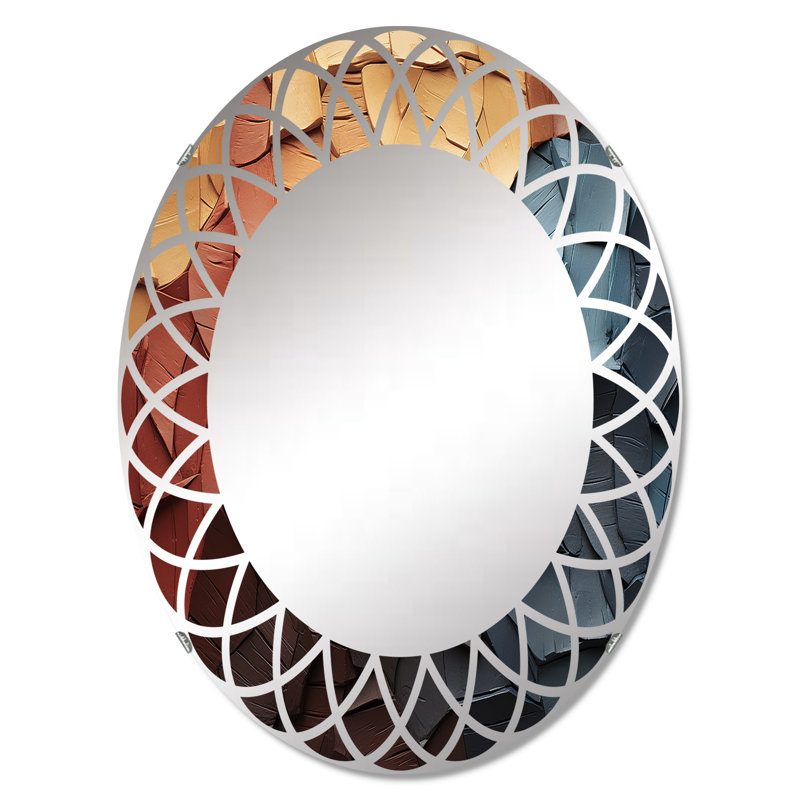 Fontenoy - Miroir mural moderne ovale, 36 po x 24 po