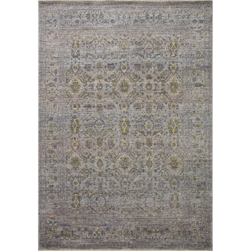 Jean Stoffer x Loloi Bradbury Grey / Multi Area Rug, Rectangle 7'10" x 10'