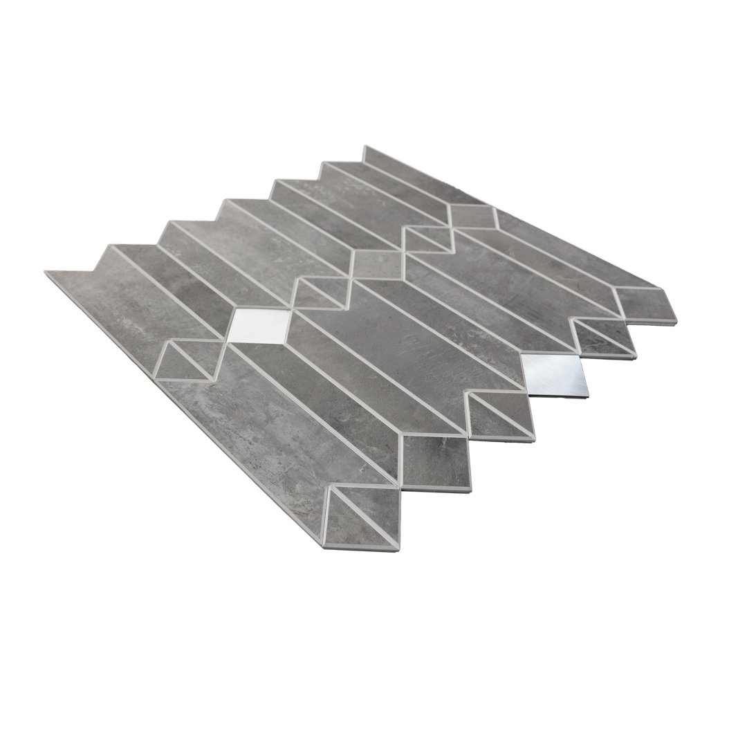 12" x 12" Stone Composite Peel & Stick Mosaic Tile (Set of 10) Colamo