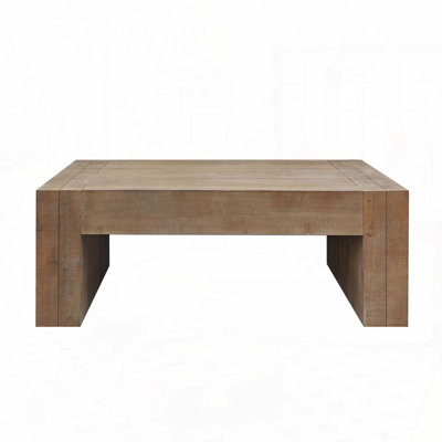 Farmhouse Rectangular Rustic Wood Coffee Table