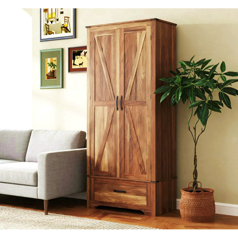 Armoire de cuisine, armoire avec tablettes réglables