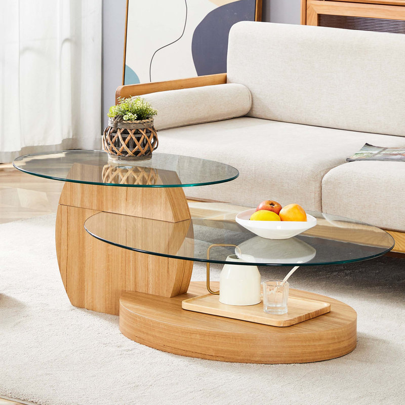 Table basse Modern, Bois naturel