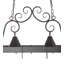Elana Steel Handcrafted Rectangle Hanging Pot Rack