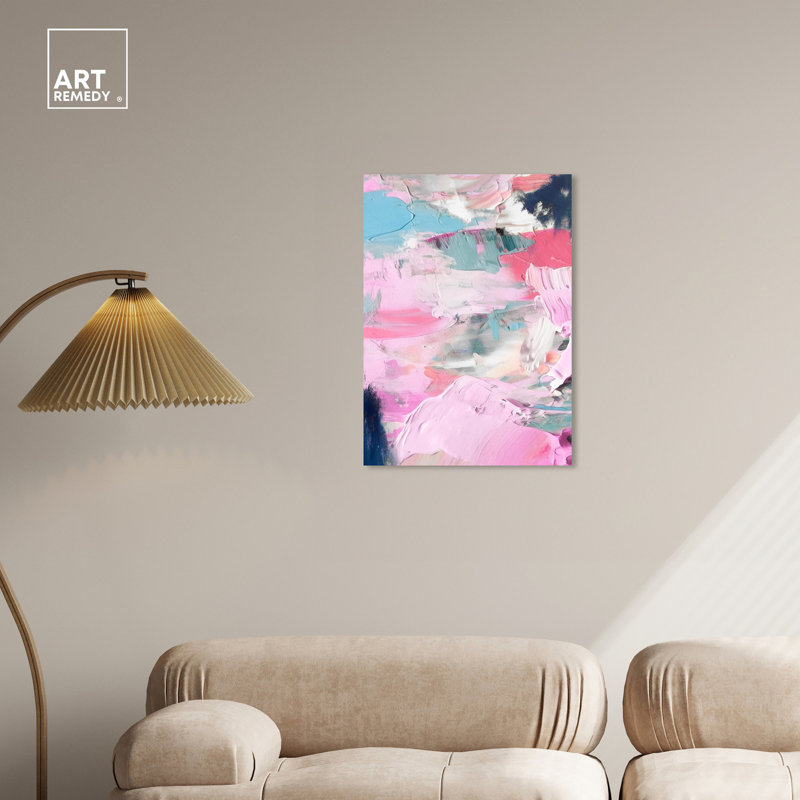 Colorful Abstract Gallery Wrapped Canvas Wall Art, 24" x 36"
