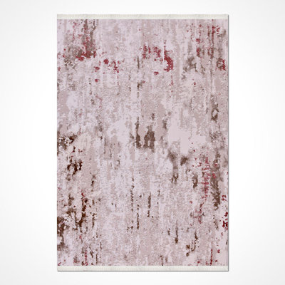 Tapis crème moderne antidérapant lavable à la machine