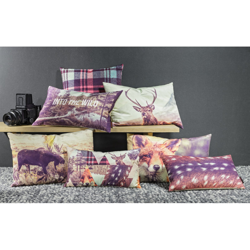 Into The Wild Forest Lumbar Pillow