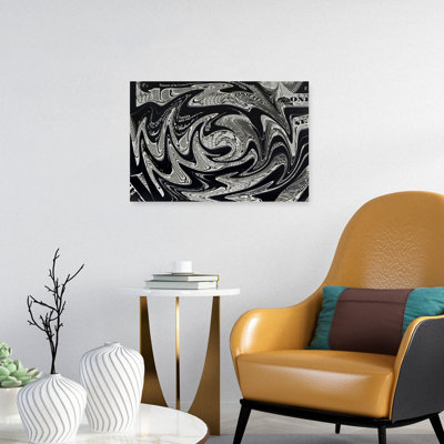 Abstract Dollar Swirl Abstract Modern Contemporary Architecture Wall Art Print by Pictufy Studio IV - Wrapped Canvas Print