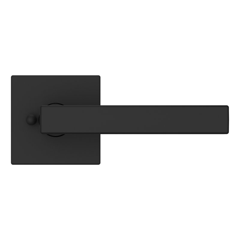 2.65625 H X 5.90625 W X 2.625 Privacy (Bed & Bath) Door Lever, Satin Black