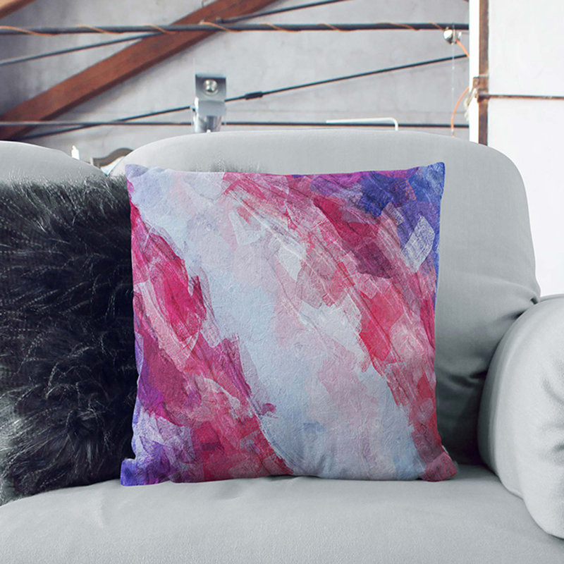 Abstract Square Cushion, 40cm H x 40cm W x 15cm D
