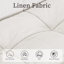 Canapé modulaire rembourré 5 pièces en tissu de lin avec repose-pieds Kay Boneless-1237270755