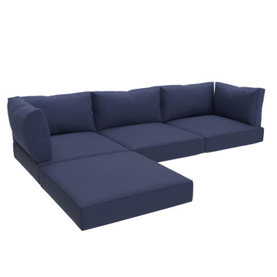 Indoor/Outdoor Sectional Sofa Replacement Cushions Set, 5 Inch