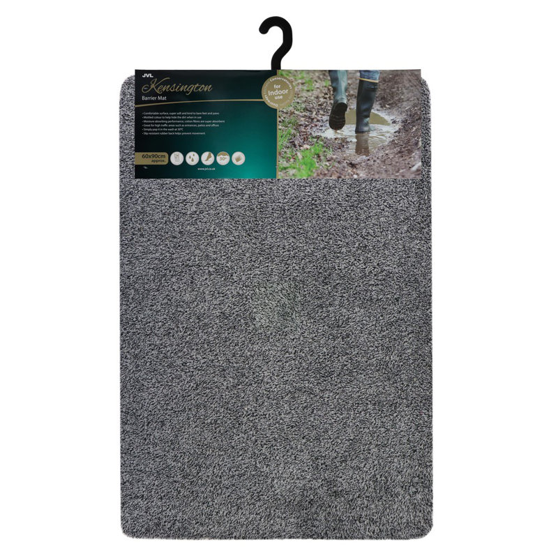 Kensington Non-Slip Indoor Doormat, 1.2cm H x 50cm W x 75cm D