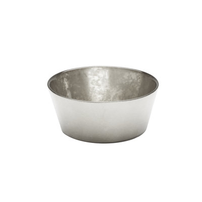 6"D Silver Glitter Bowl