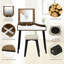 Ensemble coiffeuse avec tabouret et miroir Philon