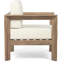 Chaise d'extérieur avec coussins Kesia