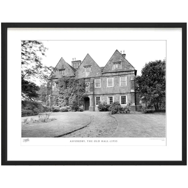 Asfordby, The Old Hall C1955 - Single Picture Frame Print, 43.5cm H x 53.4cm W x 2.3cm D