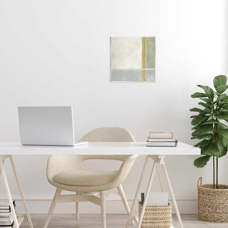 Neutral Linear Boxes Wall Plaque, design by J:L Design